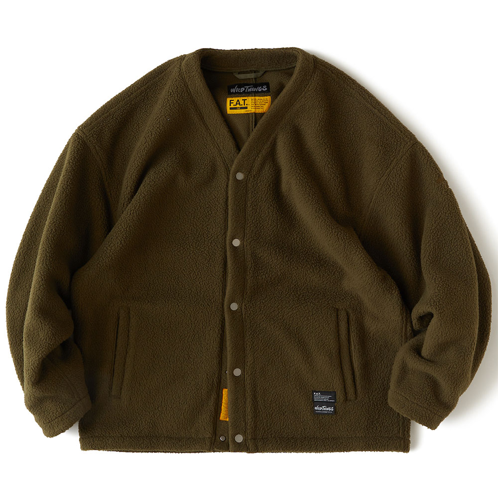 カ*ー様 【F.A.T.】WILDSNAP wildthings ☆F.A.T × WILD THINGS WILDSNAP フリースカーディガン