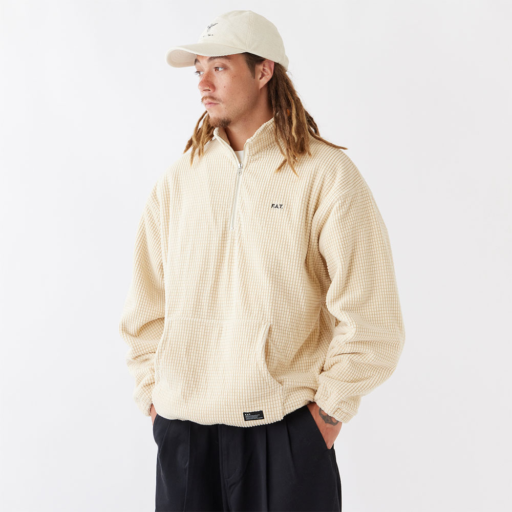FAT エフエーティー GRIDUP F32521-SW19 ハーフジップスウェット