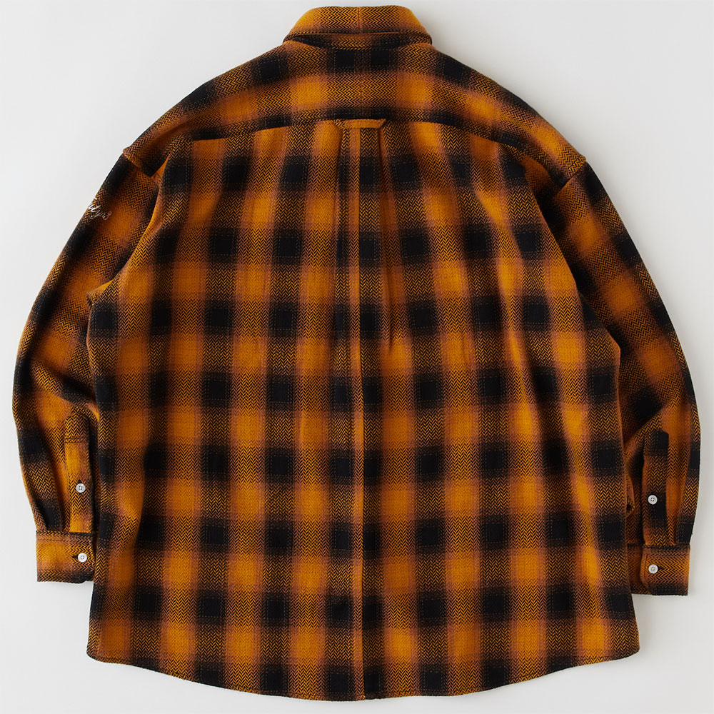 FAT エフエーティー SHADOWBONE ネルシャツ JAMBO FAT エフエーティー SHADOWBONE F32310-SH04 col.YELLOW&BLUE シャツ