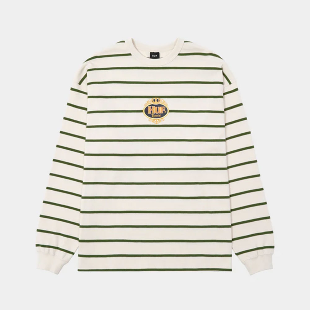 HUF ハフ ESPECIAL STRIPE LS CREW KN80131FA24 ロンT カットソー 長袖 