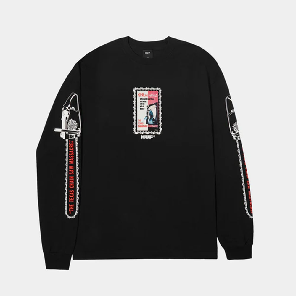 HUF ハフ X TEXAS CHAINSAW MASSACRE DUAL CHAIN LS TEE
