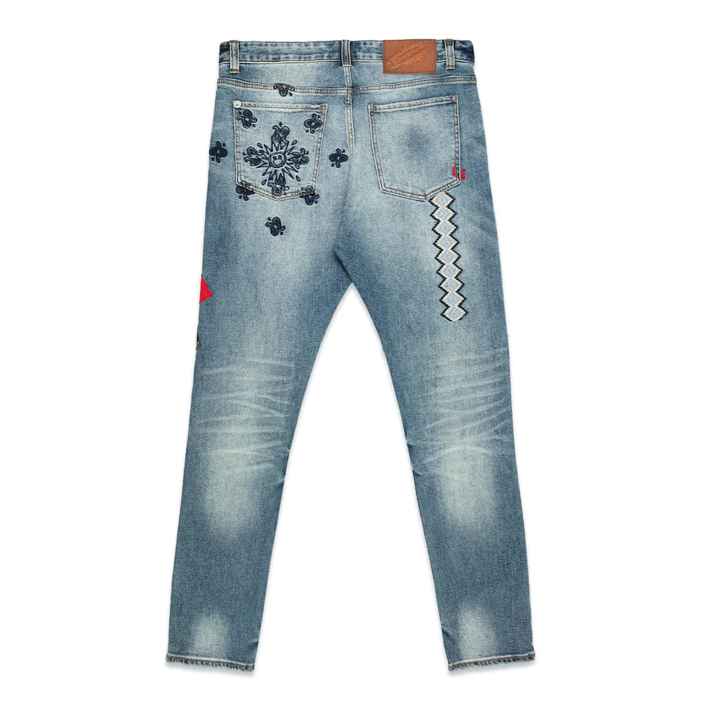 アイスクリーム×サイコワールド ランニングドック デニムパンツ M