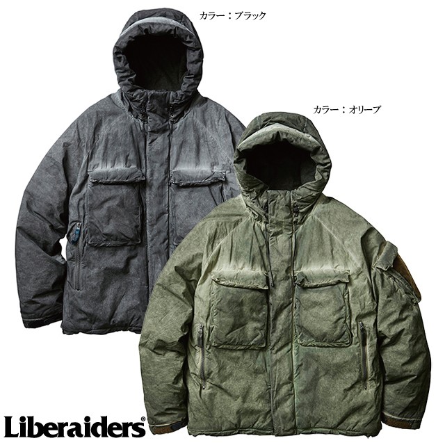 Liberaiders リベレイダース DOWN HOOD ダウンジャケット OVERDYED