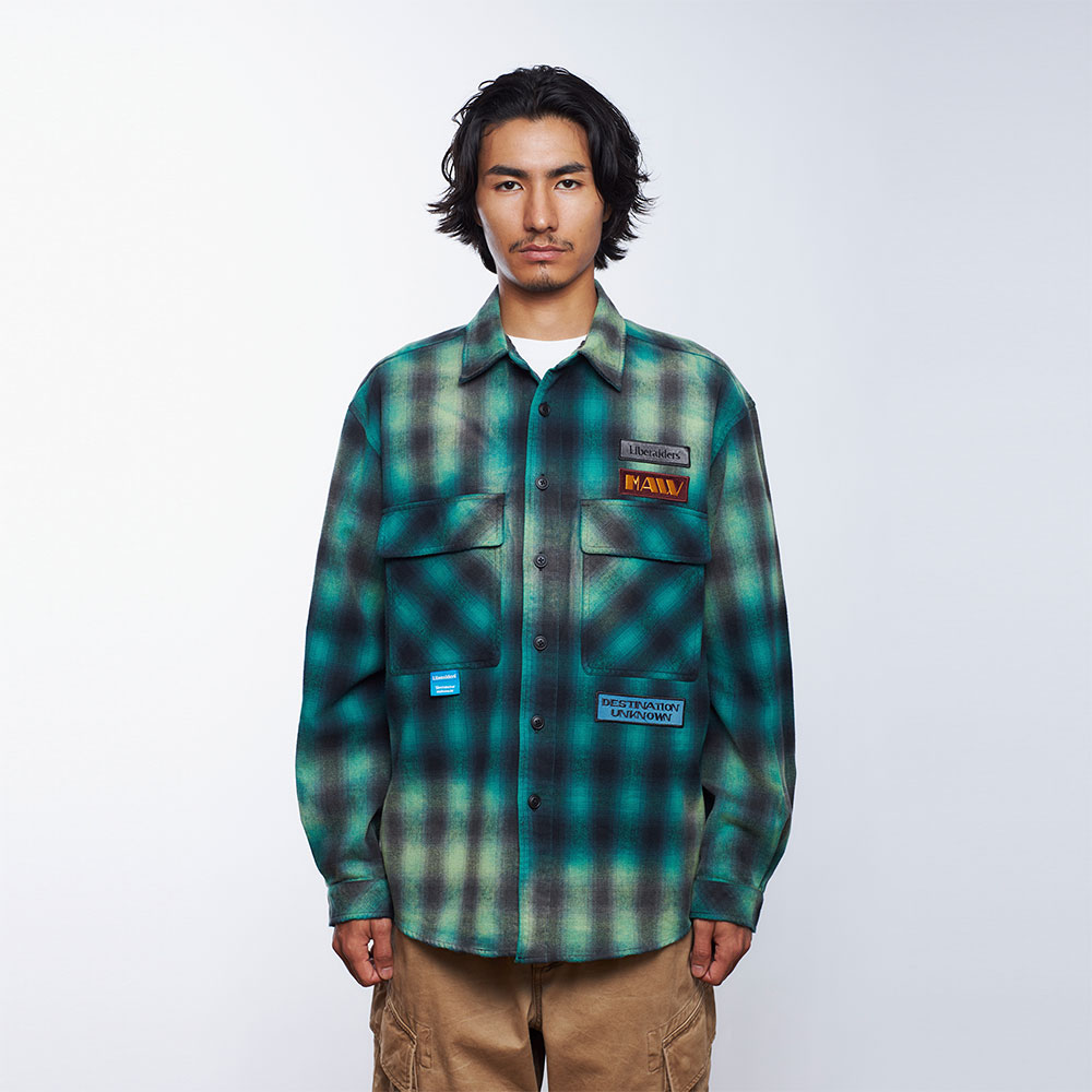 じ*ん様 liberaiders 新品未使用　チェック柄フランネルシャツ 楽天市場】【20倍ポイント】リベレイダース Liberaiders MULTI POCKETS