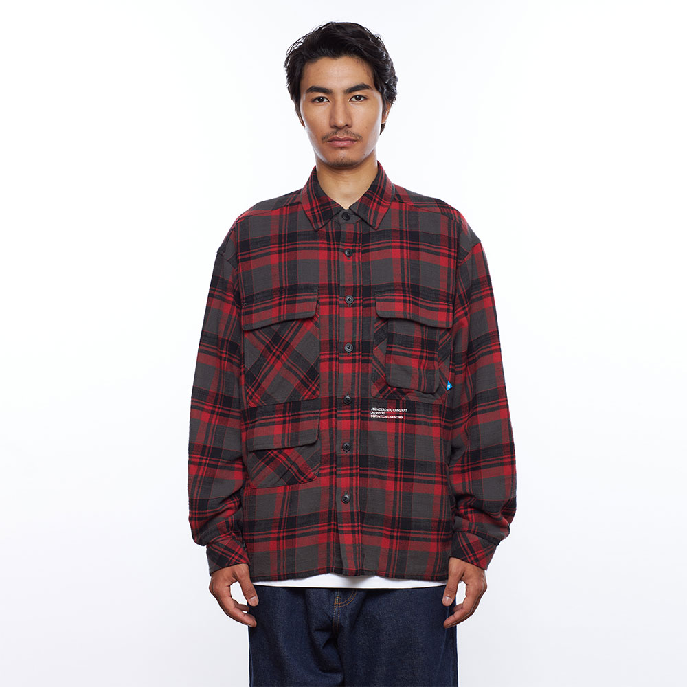Liberaiders（リベレイダース） MULTI POCKETS PLAID SHIRT 781012403
