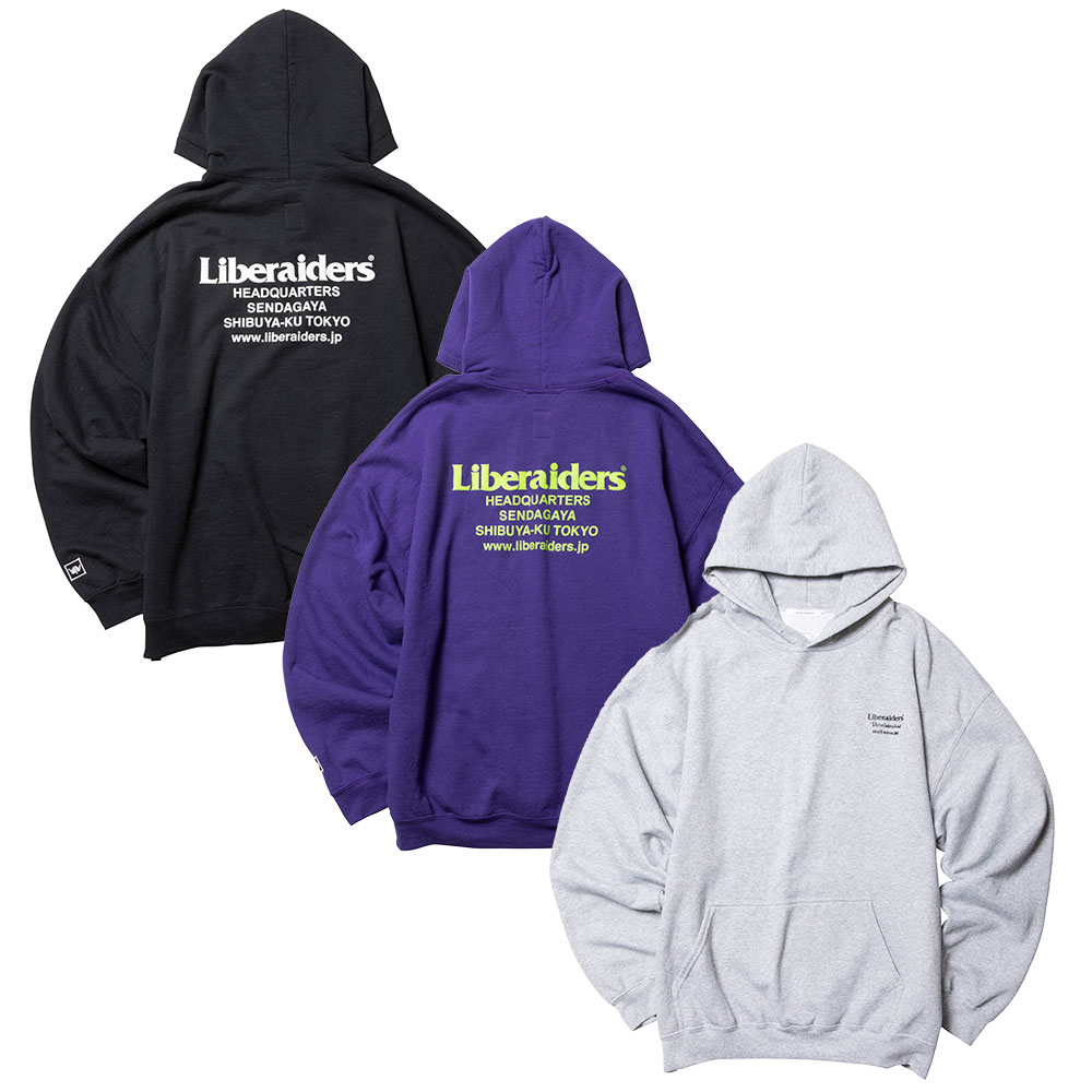 【 Liberaiders 】HEADQUARTER HOODIE Liberaiders（リベレイダース） HEADQUARTER HOODIE 733022601