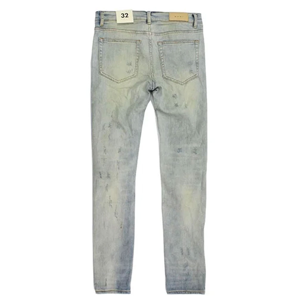 mnml ミニマル X214 ストレッチ デニム ブルー リペア mnml ミニマル X214 Stretch Denim Blue 20ML-SP857D デニム