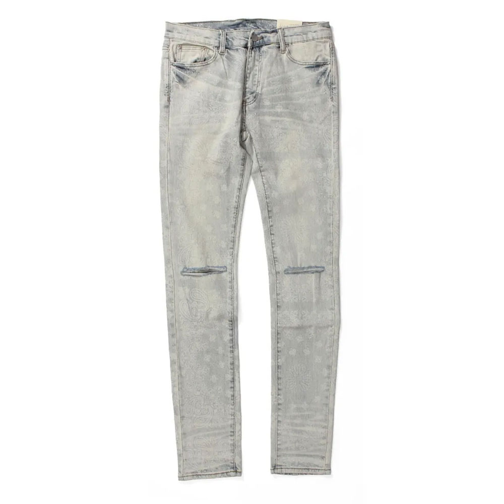 mnml（ミニマル） X696 Paisley Patterned Skinny Denim 25ML-SP834D 