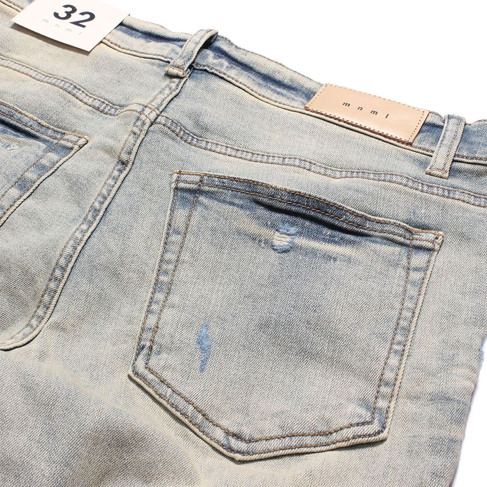 mnml（ミニマル） X165 Paisley Stretch Denim Black 23ML-SP222D