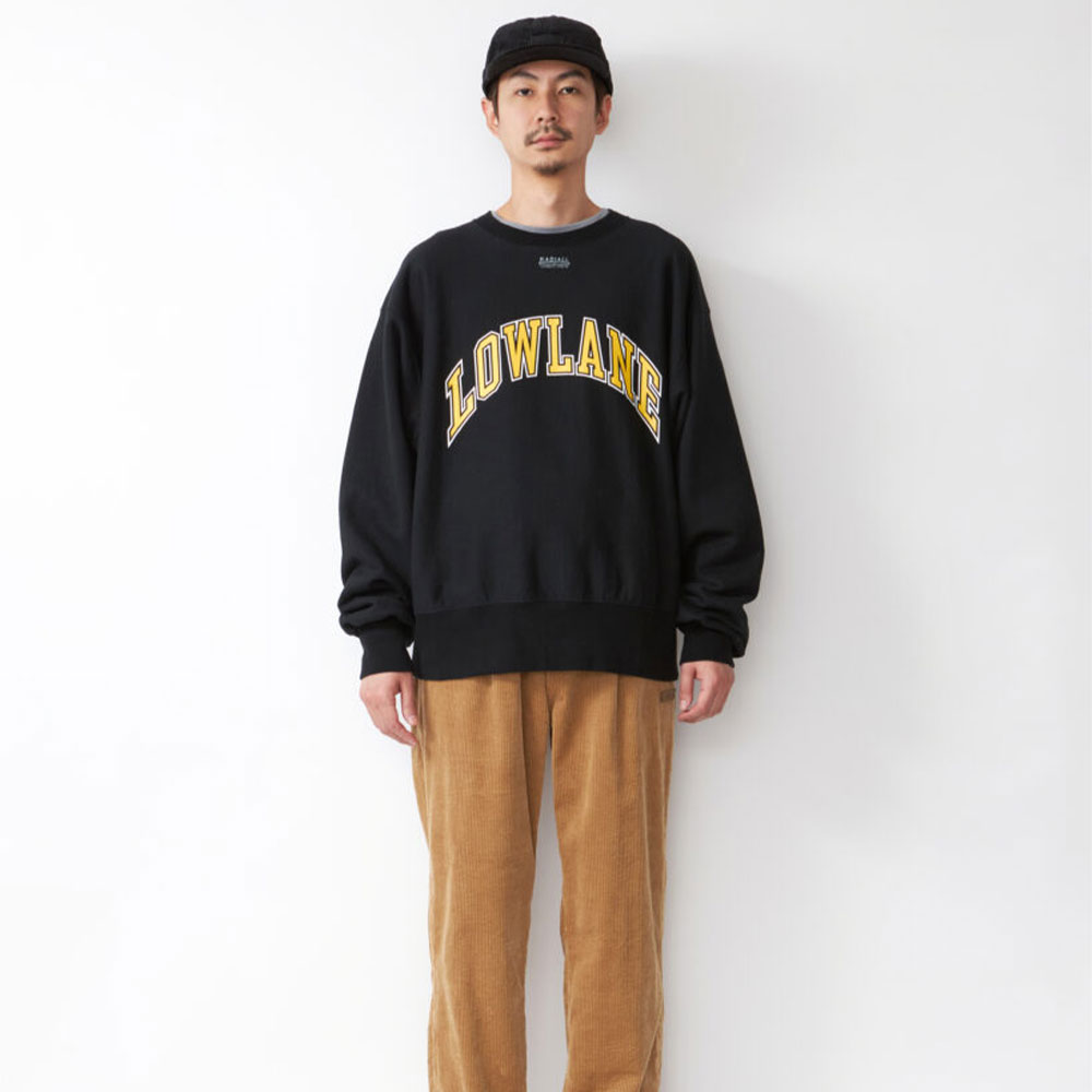 RADIALL（ラディアル）CREW - NECK SWEATSHIRT RADIALL ラディアル Lowlane CREW NECK SWEATSHIRT L/S RAD-24AW