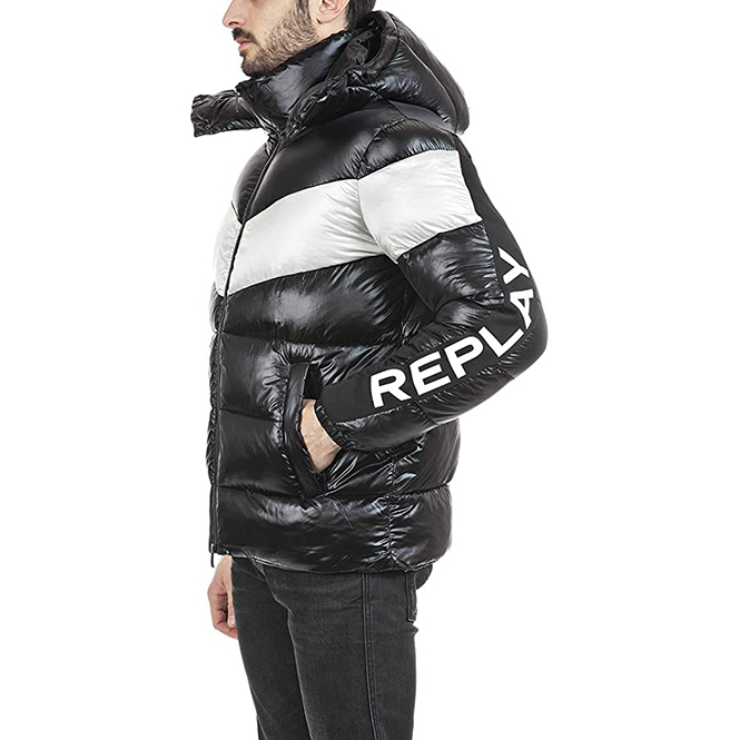 海外ブランド カジュアル ストリート系 M8094 4 Jacket Down Eco Jacket Men S 19aw 防寒 中綿 アウター ダウンジャケット Jkt リプレイ Replay Street 3 980円以上購入で送料無料 モテる かっこいい オシャレ 通販 洋服 ファッション Fashion Casual コート