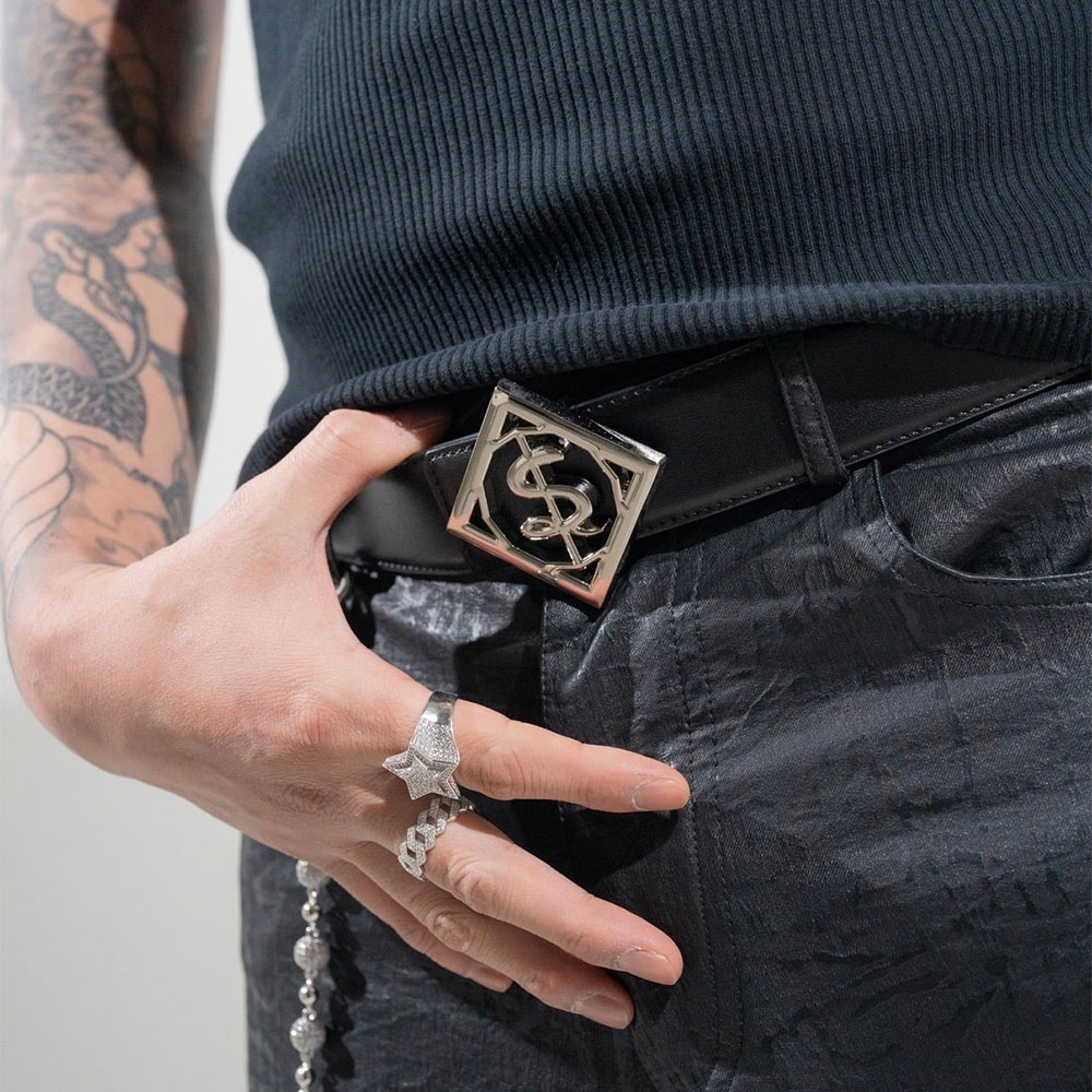 ole only ソールオンリー Logo Leather Belt No.80 レザーベルト