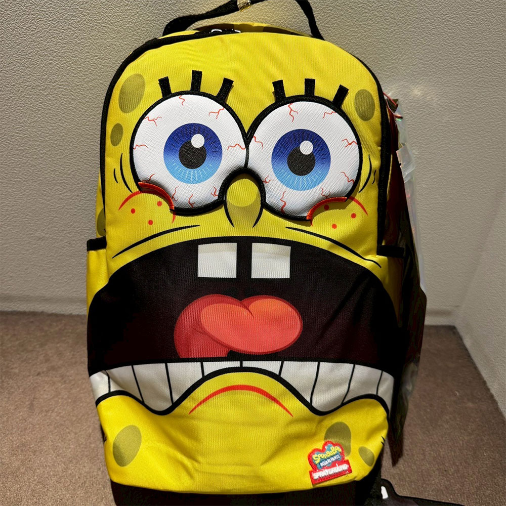 SPRAY GROUND スプレーグラウンド SPONGEBOB REMOVABLE EYES BACKPACK