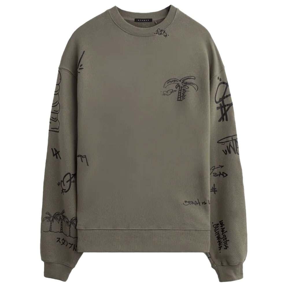 STAMPD スタンプド Graffiti Crew Neck SLA-M3138SW スウェット