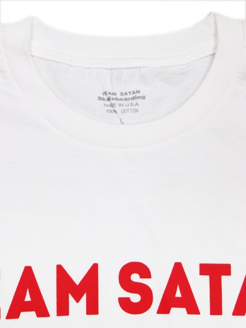 SATAN チームサタン Short Sleeve T-shirt TEE TEAM 666 RED PRINT TS001-1 WHT STREET スケートボーディング おしゃれ かっこいい :teamsatan-9:BATTLELINE - 通販 - Yahoo!ショッピング