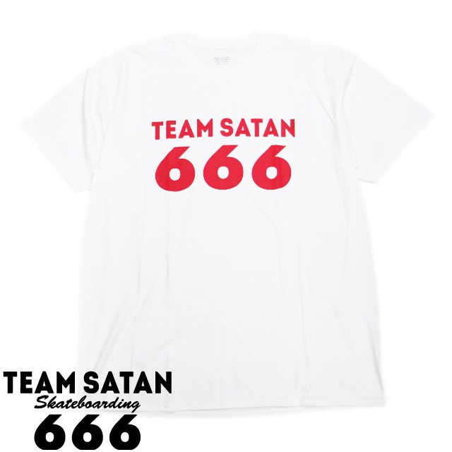 SATAN チームサタン Short Sleeve T-shirt TEE TEAM 666 RED PRINT TS001-1 WHT STREET スケートボーディング おしゃれ かっこいい :teamsatan-9:BATTLELINE - 通販 - Yahoo!ショッピング