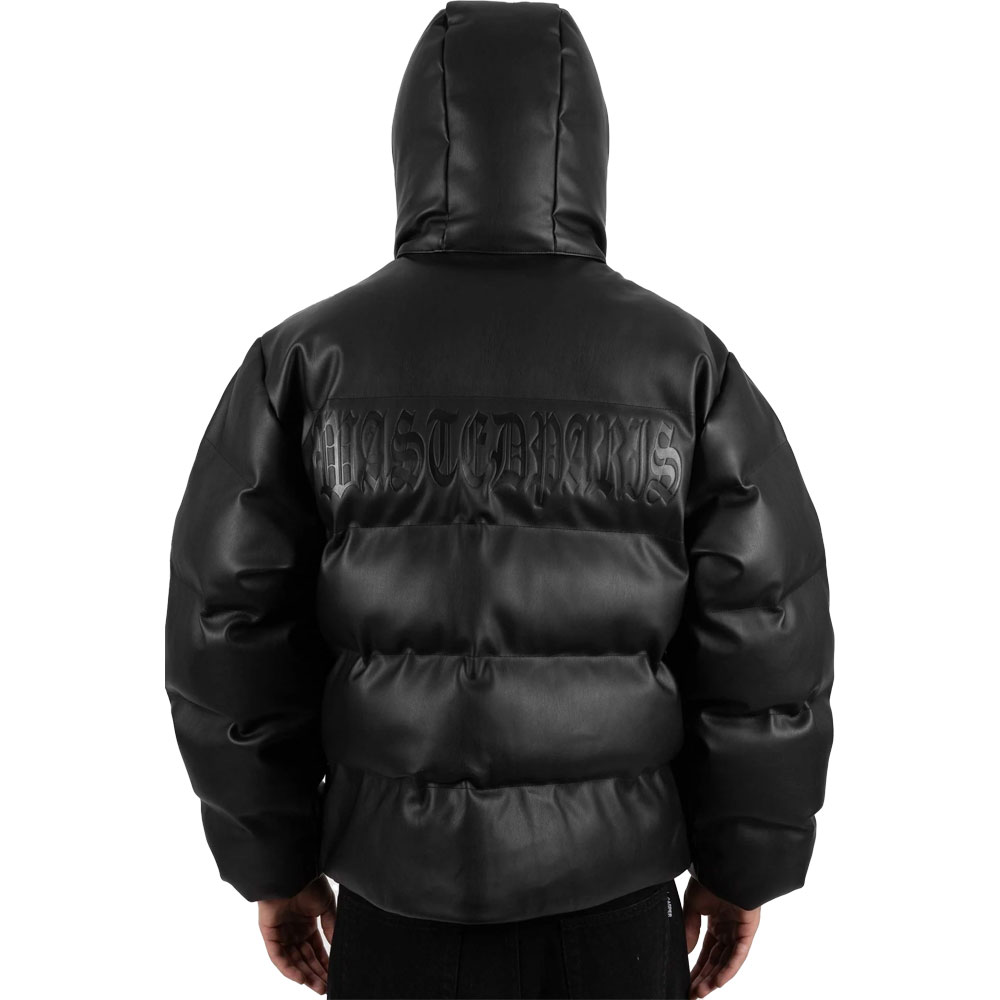 WASTED PARIS ウェイステッドパリス Puffer Hood Faux Leather ダウン