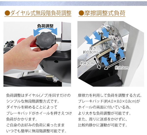 ピスト式 本格スピンバイク 手動ブレーキ付 デジタルメーター付 ホイル