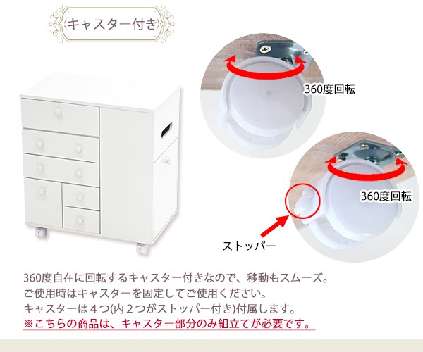 コスメワゴン 白 ホワイト コスメボックス メイクボックス ドレッサー
