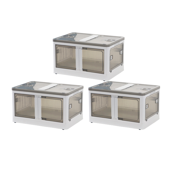 収納ボックス 折りたたみ 3個セット 約51.5×36.5×30cm Lサイズ 42L