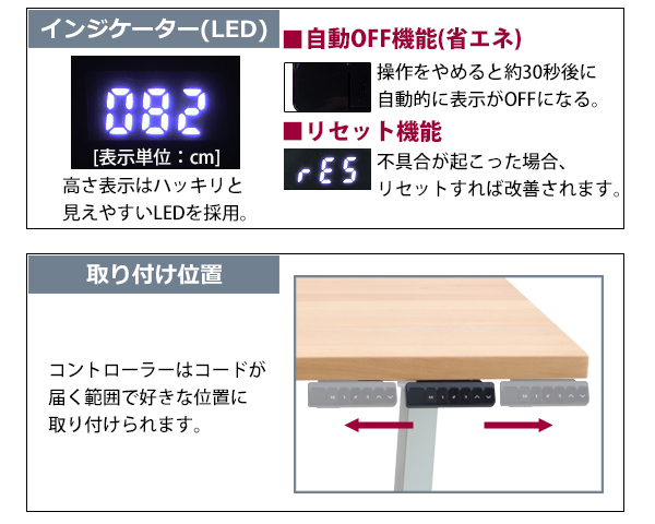 昇降デスク 電動 ハイグレードモデル PSE適合 160cm 1600mm ブラックウォールナット材 アクリル保護パネル付き 高級 木製 天板 グロス加工 動荷重約100kgの画像