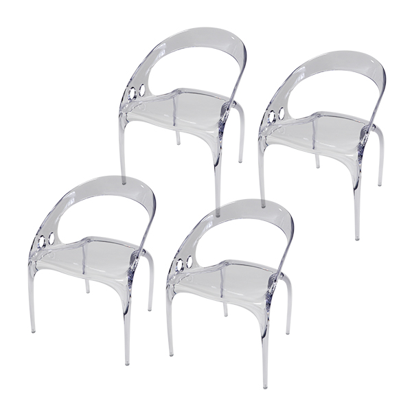 アクリル ダイニングチェア チェア 椅子 chair 4脚 選べるカラー 耐 