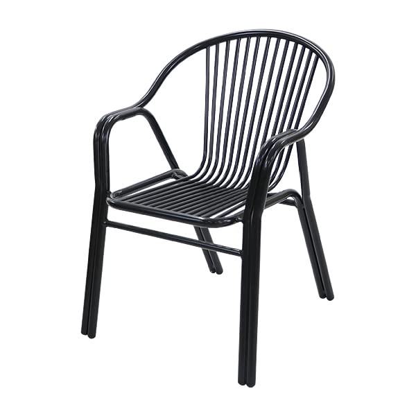 アルミ ガーデンチェア 1脚 選べるカラー スタッキング可能 アルミ製 アルミチェア 軽量で持ち運び簡単 ガーデンファニチャー ガーデン チェア 椅子｜bauhaus1｜02