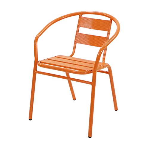 アルミ ガーデンチェア 1脚 選べるカラー スタッキング可能 アルミ製 アルミチェア 軽量で持ち運び簡単 ガーデンファニチャー ガーデン チェア 椅子