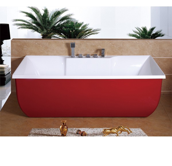 バスタブ　浴槽　バス　風呂　W1690×D850×H590　bath-082　置き型　洋式　アクリル製　洋風バスタブ　サイズ　お風呂