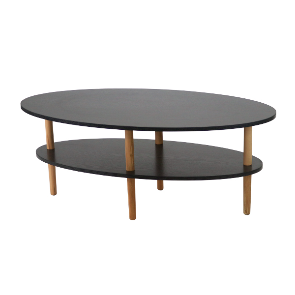 センターテーブル ローテーブル 棚付き 選べるカラー 幅約110cmx奥行約