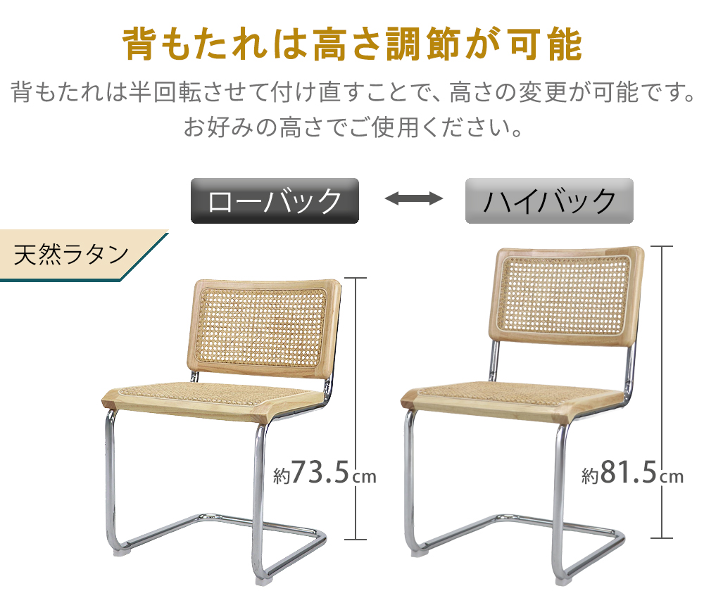 カンティレバーチェア カンチレバーチェア ダイニングチェア チェスカ