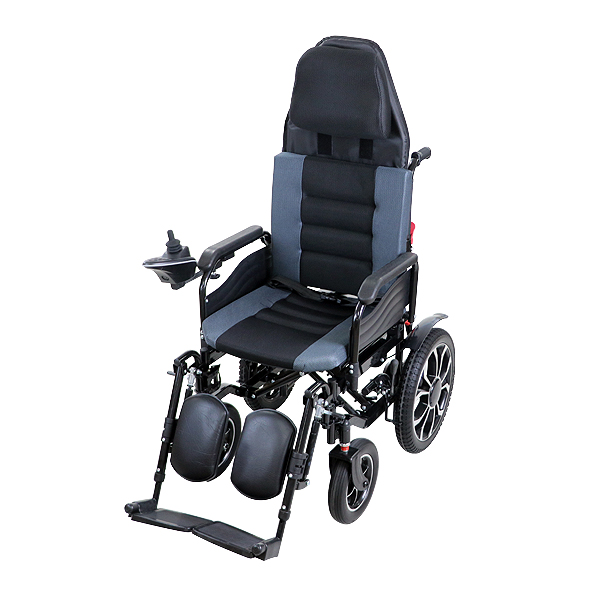 美品◎2020年10月製造電動ユニット搭載 電動車椅子 バッテリー付き マキテック 電動車いす 折りたたみ 背折れ 自走式 e-COLORS KC