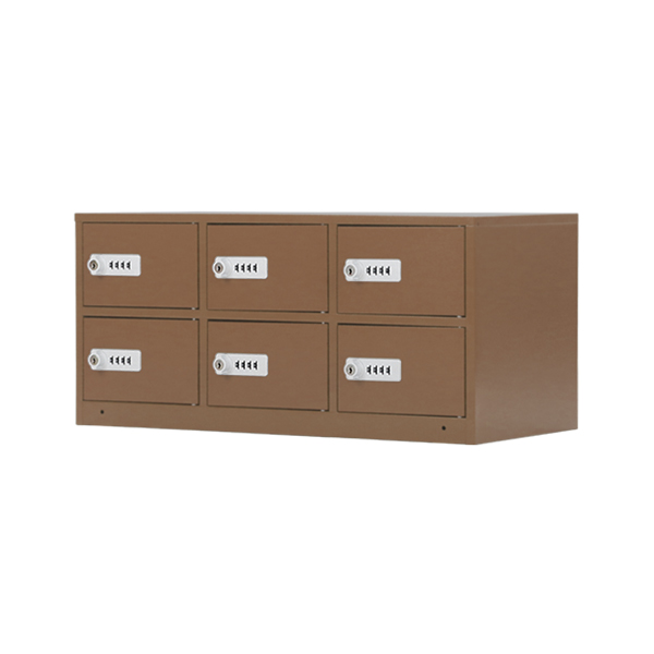 ロッカー 貴重品ロッカー おしゃれ 6人用 完成品 ダイヤル錠 選べる