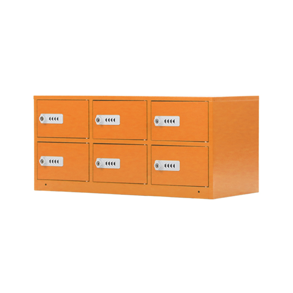 ロッカー 貴重品ロッカー おしゃれ 6人用 完成品 ダイヤル錠 選べる