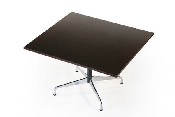 イームズ コントラクトベーステーブル コントラクトテーブル イームズテーブル W120×D120×H74 cm スクエア ウォールナット ST