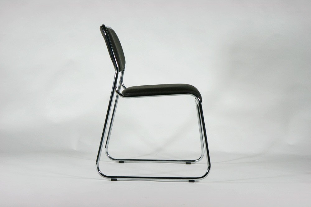 スタッキングチェア 6脚セット ミーティングチェアパイプ椅子 12 
