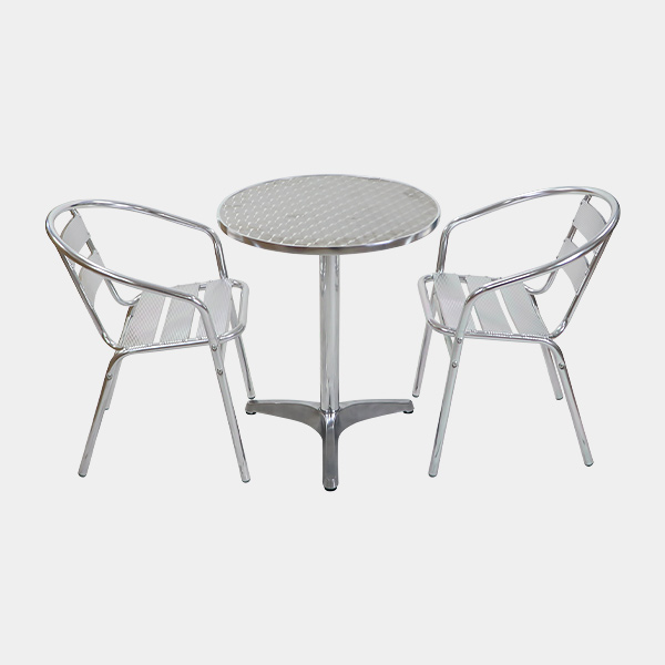 ガーデンテーブル3点セット テーブルセット アルミ 屋外 カウンターチェア アルミガーデンテーブルセット アルミテーブル アルミチェア 3点セット