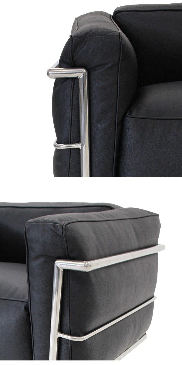 コルビジェデザイン LC3 COMFORT 1P ブラック 1人掛け シングルソファ