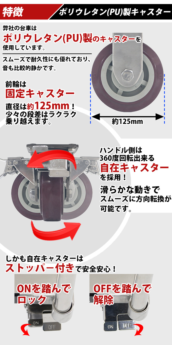 オールステンレス台車 耐荷重約500kg 積載面約610×915mm マット加工 平台車 大型台車 重量台車 手押し台車 運搬台車 業務用 フル ステンレス SUS : daisha-436-sus : BAUHAUS - 通販 - Yahoo!ショッピング