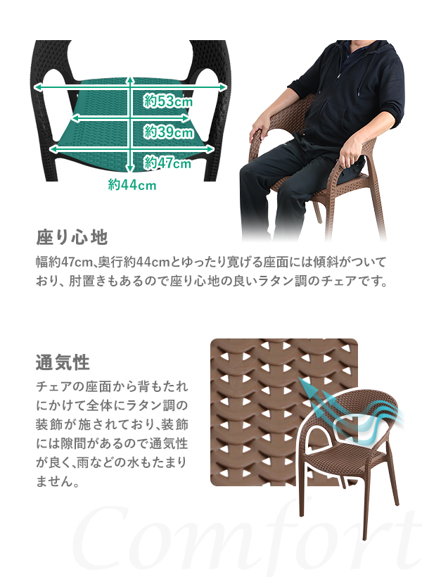 ラタンチェア プラスチックチェア ガーデンチェア ガーデンテーブル