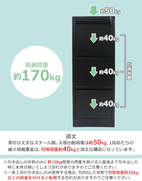 スチールキャビネット ファイリングキャビネット 3段 完成品 A4 選べる