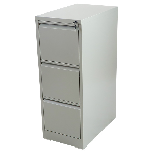 スチールキャビネット ファイリングキャビネット 3段 完成品 A4 選べる