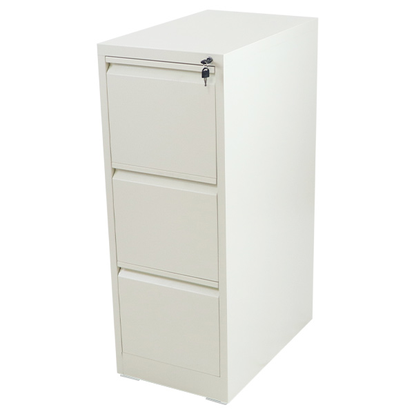 スチールキャビネット　引出し3段 スチールキャビネット ファイリングキャビネット 3段 完成品 A4 選べる