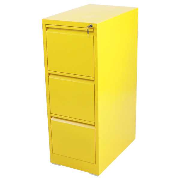 スチールキャビネット ファイリングキャビネット 3段 完成品 A4 選べる