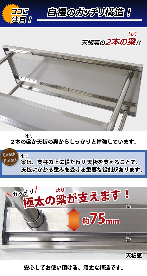 ポイント15倍】【直送品】 アズワン ステンレス作業台 WDS-15060 (1