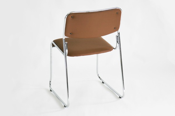 パイプ椅子 5脚セット ミーティングチェア 会議イス 会議椅子 スタッキングチェア パイプチェア パイプイス ブラウン｜bauhaus1｜04