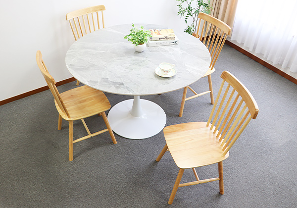 ダイニングチェア ウィンザーチェア ラバーウッド 2脚セット 耐荷重約