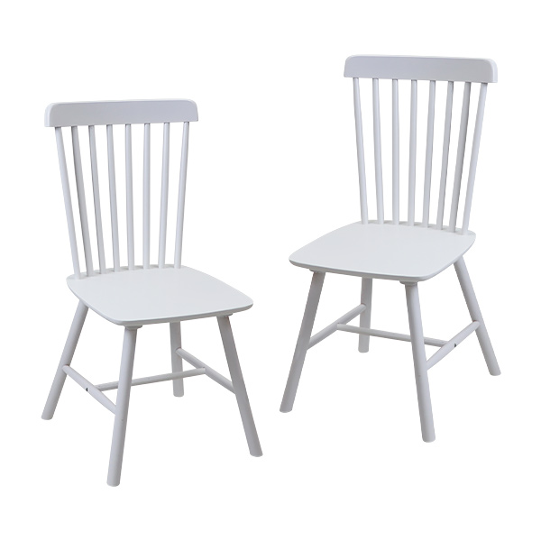 ダイニングチェア ウィンザーチェア ラバーウッド 2脚セット 耐荷重約