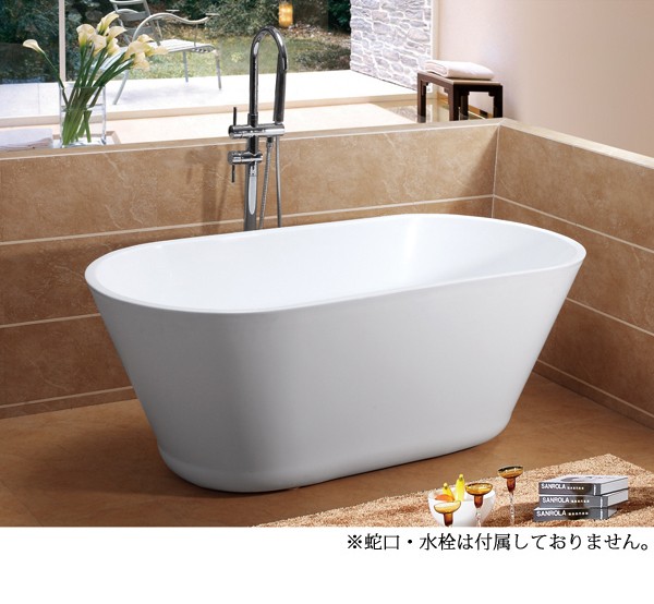 バスタブ　浴槽　バス　風呂　置き型　洋式　サイズ　W1540×D780×H600　洋風バスタブ　アクリル製　お風呂　bath-002