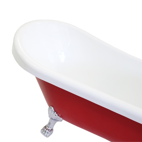 バスタブ 浴槽 バス お風呂 洋風 バスタブ アンティーク風浴槽 風呂 置き型 洋式 猫脚 アクリル製 サイズ W1700×D700×H760 bath-021 - 8